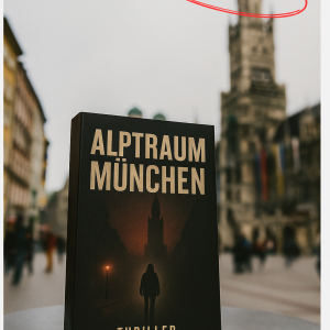 Blau Weiß Modern Frühlings Dinner Event Flyer Albtraum München